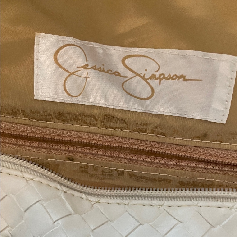 Jessica Simpson White Woven Tote - Picture 3 of 4